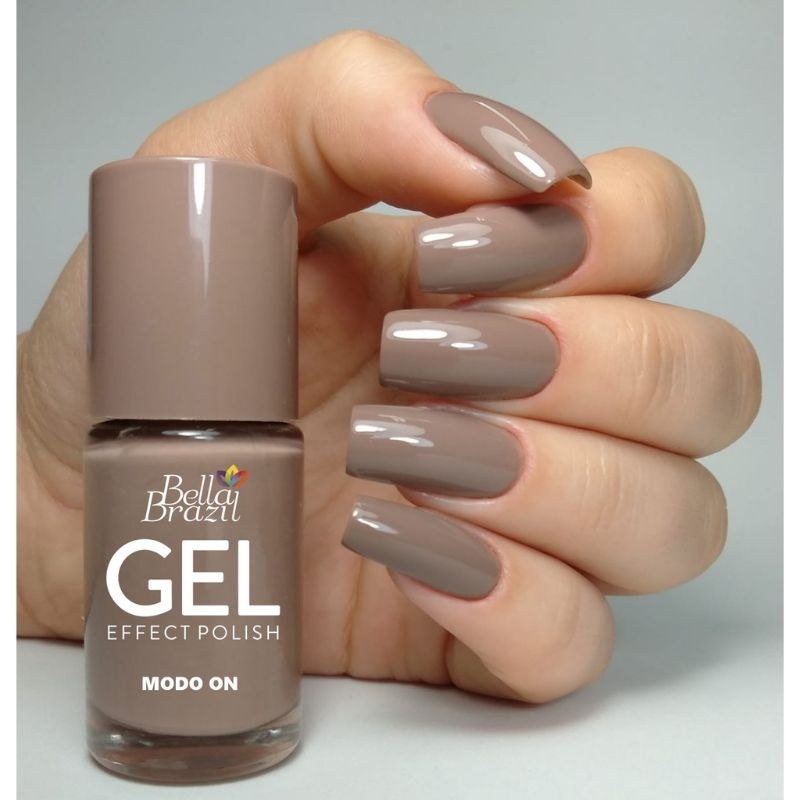 Efeito marmorizado em gel nude