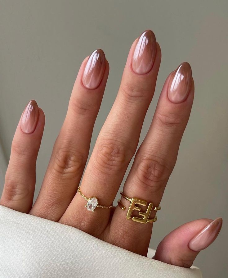 Efeito Baby Boomer em gel nude