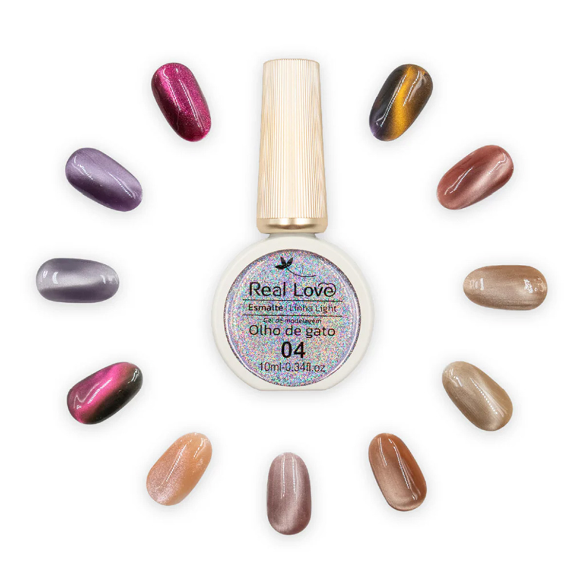 nail art olho de gato