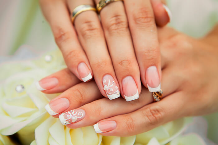 unhas autocolantes para casamento