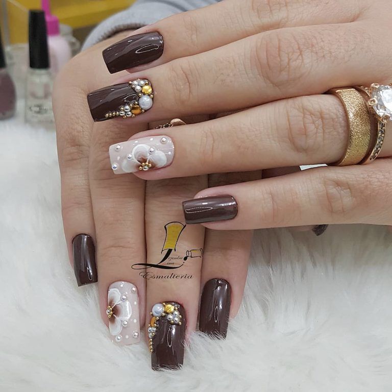 unhas elegantes para casamento