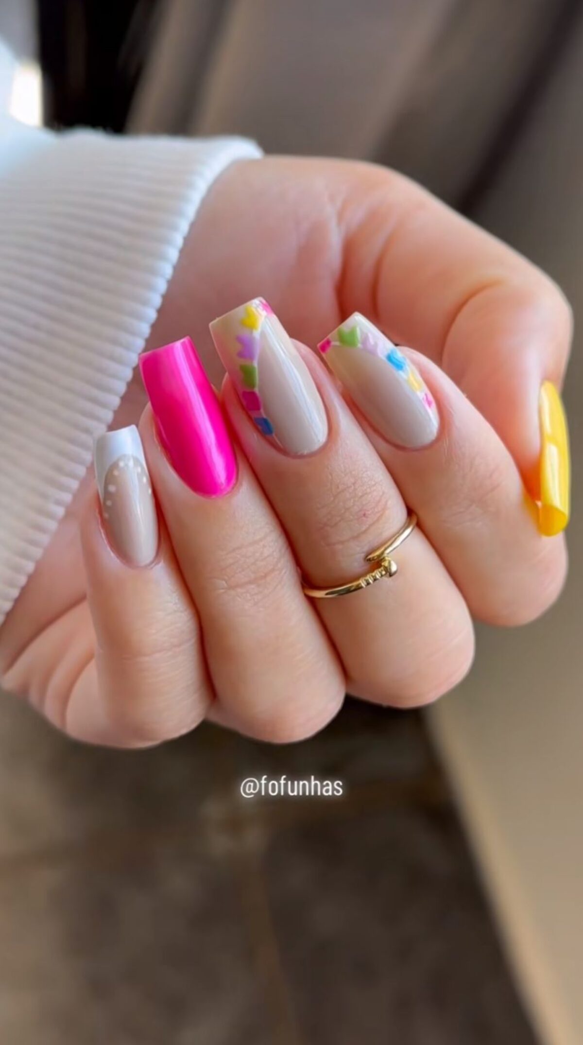 unha para festa junina