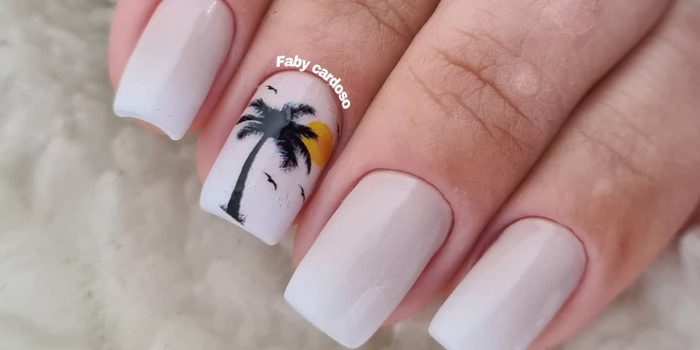 melhores cores de unha para praia verão 2024