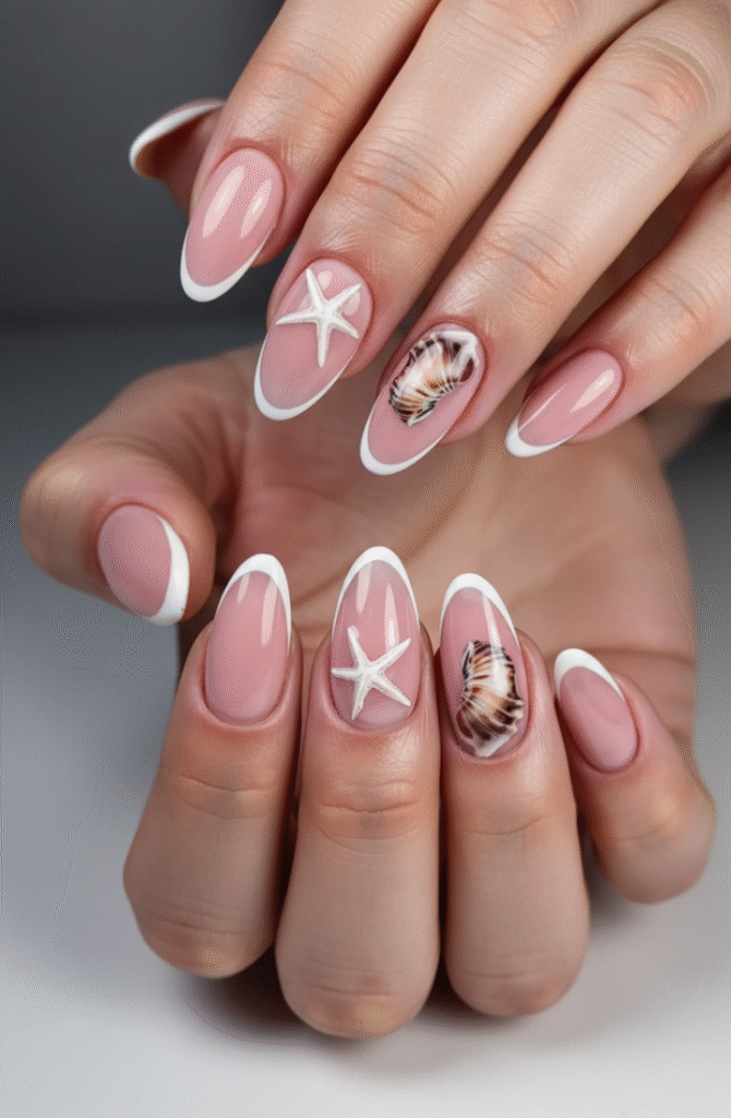 esmalte em gel ou blindagem para unhas de praia