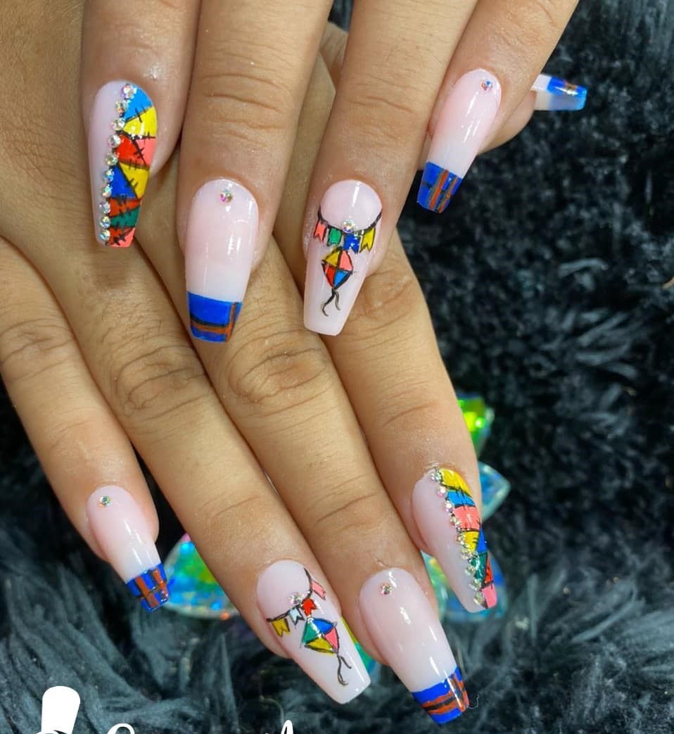 como fazer unha de sao joao facil em casa