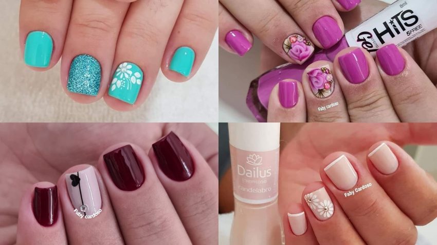 unha pequena decorada