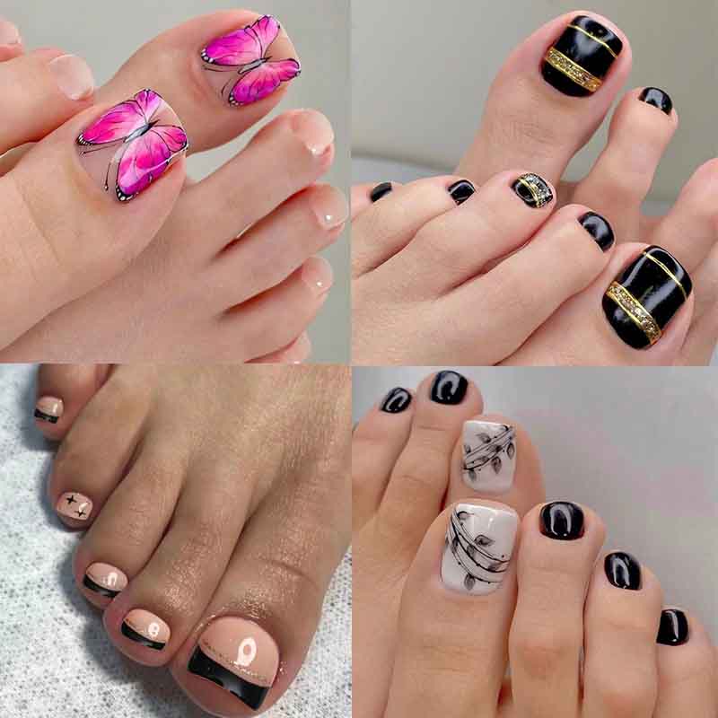 unhas do pé decoradas