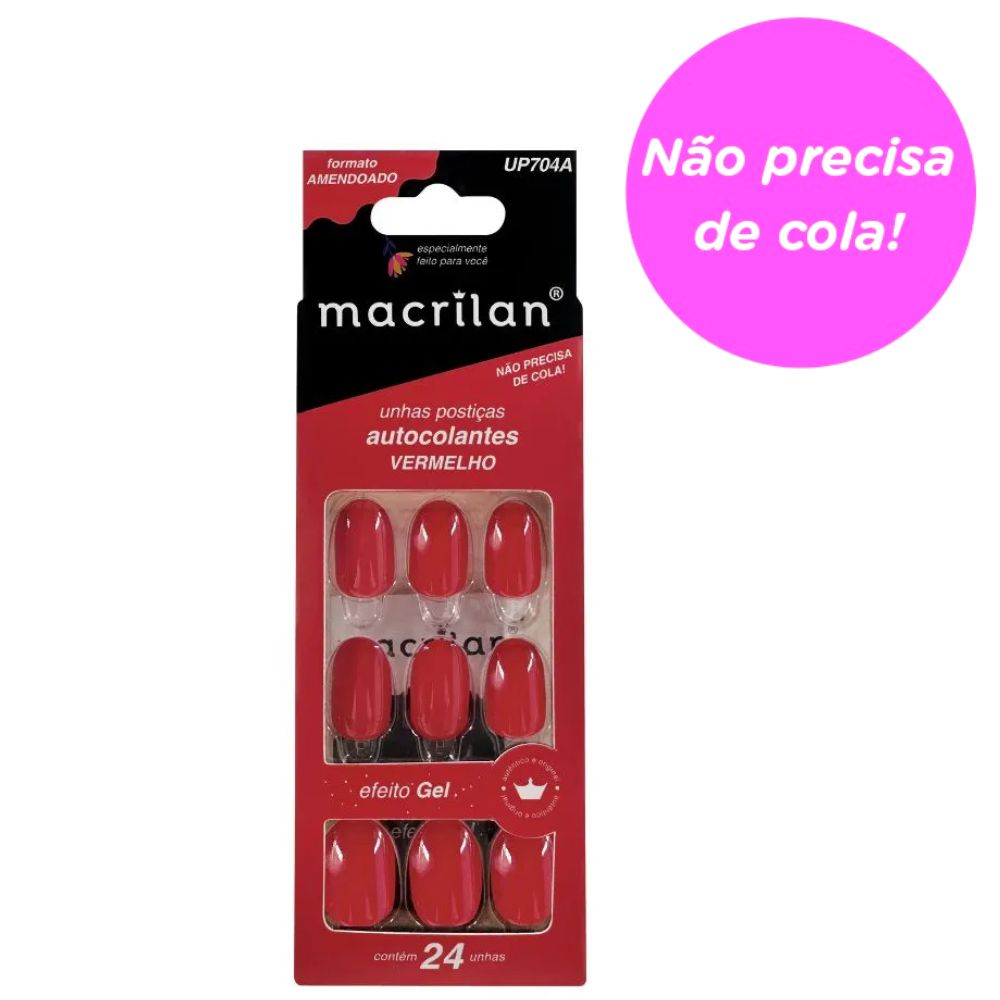 unha postiça autocolante