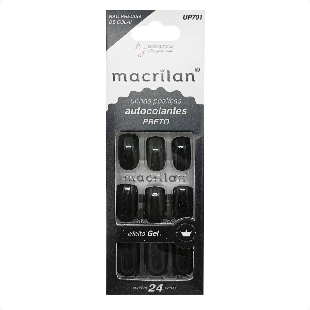 unha postiça autocolante