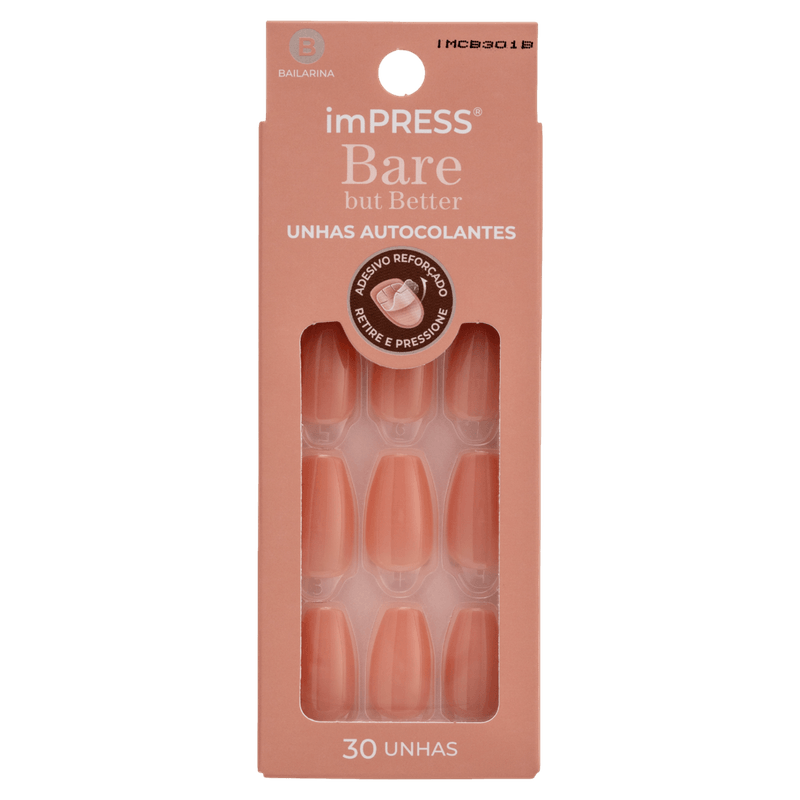 unha postiça autocolante