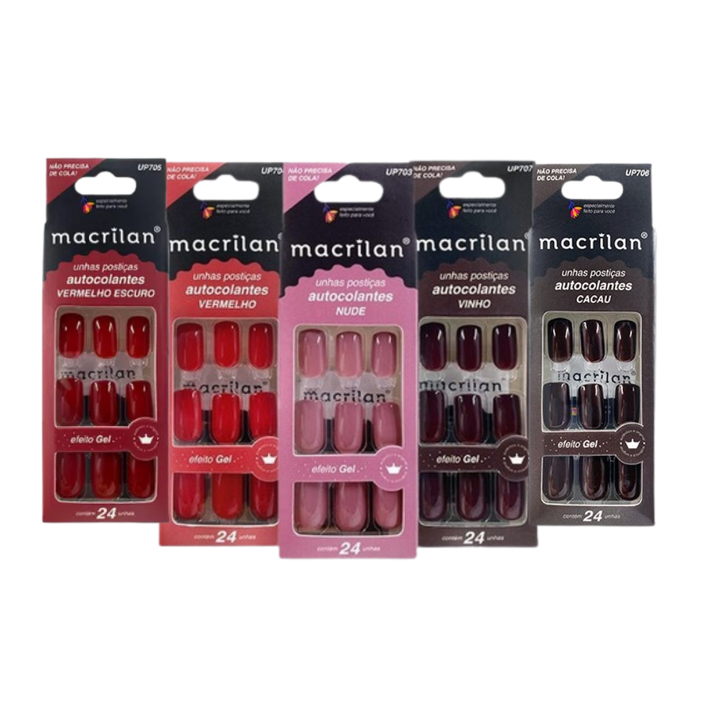 unha postiça autocolante