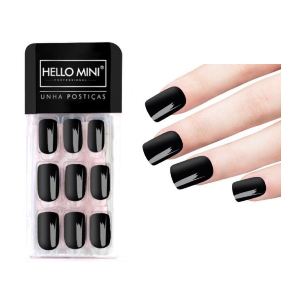 unha postiça autocolante
