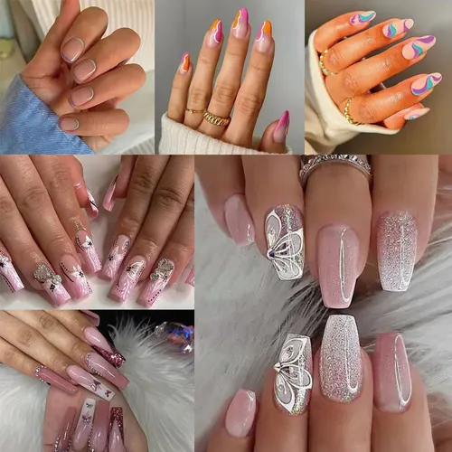 Unhas postiças compridas