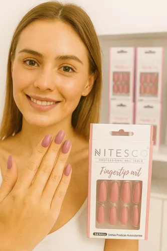 Unhas postiças quadradas