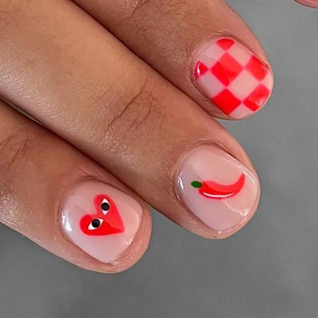 como lixar unhas postiças curtas formato amendoado