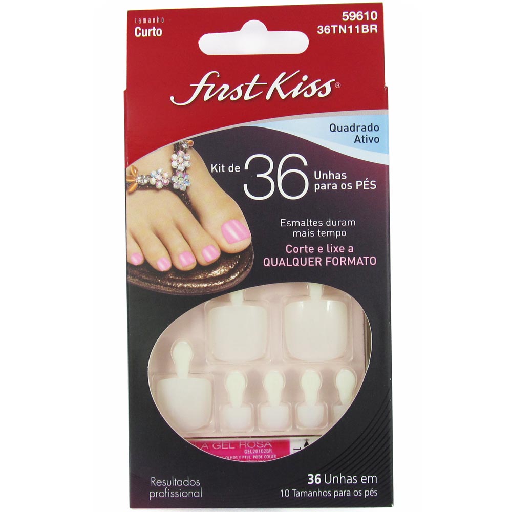 unha postiça para pedicure rápida