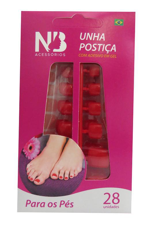 unha postiça para pés com glitter
