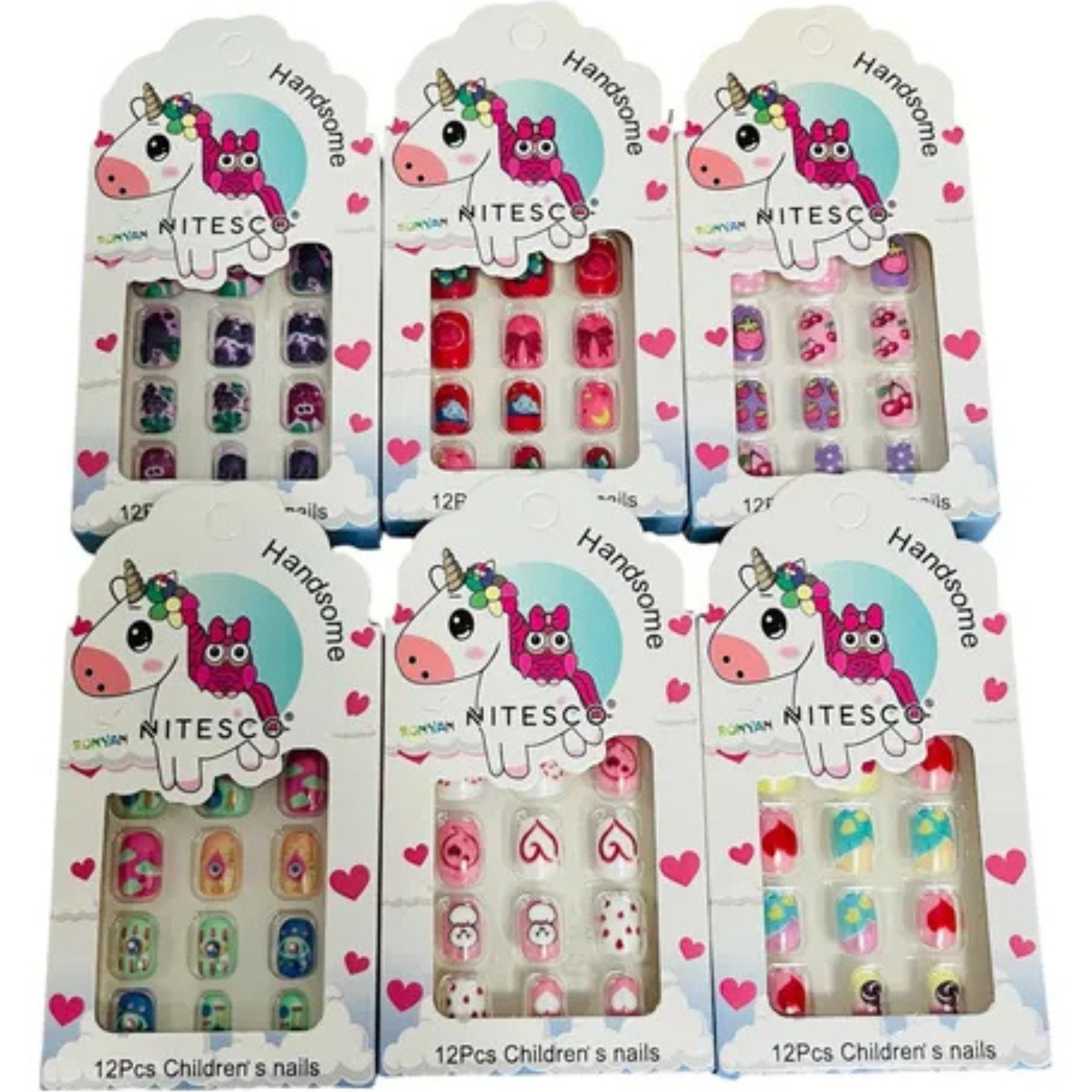 preço unha postiça infantil kit completo