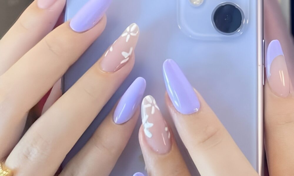 melhores unhas postiças roxas designs criativos