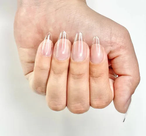 unha postiça transparente