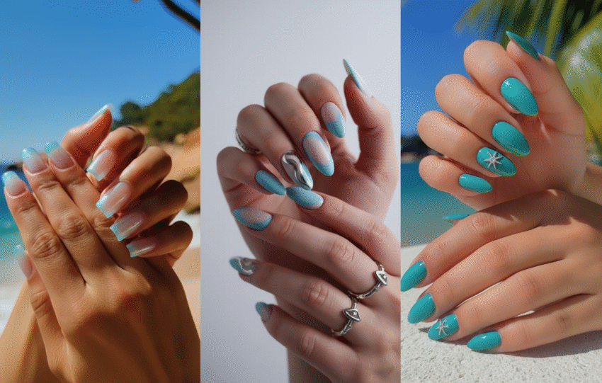 como fazer nail art de concha para unhas