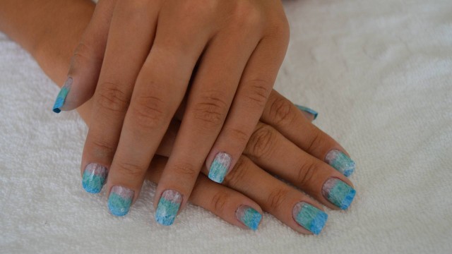 unhas decoradas praia