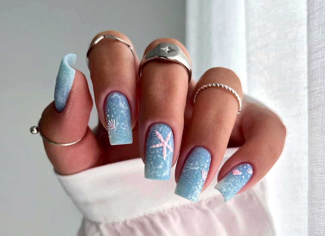 unhas longas praia