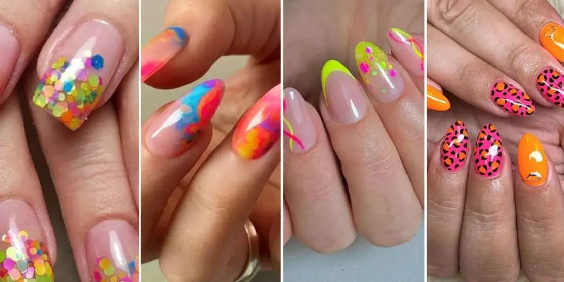 unhas brilhantes carnaval