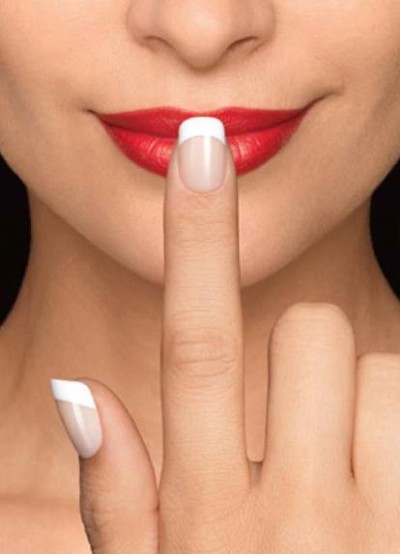 unha quadrada com cantos arredondados