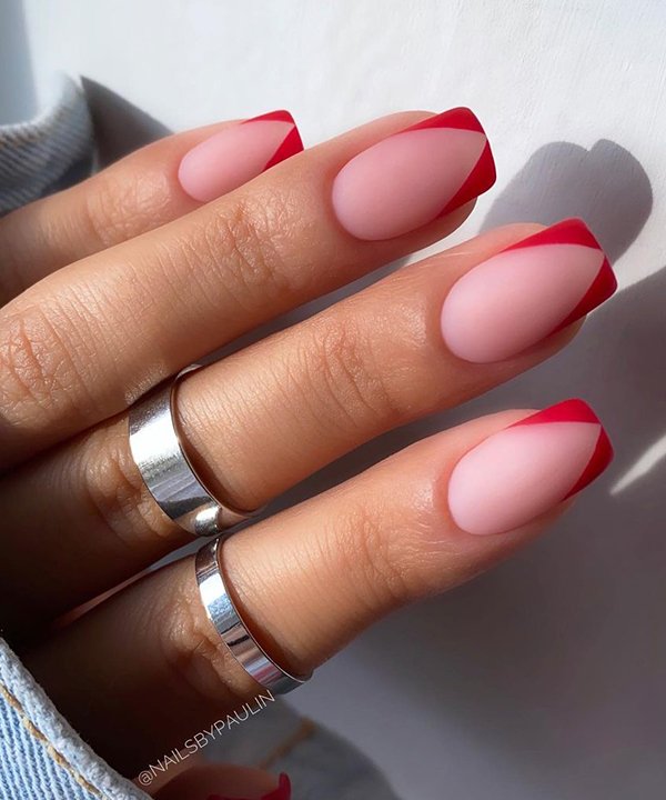 unha quadrada francesinha