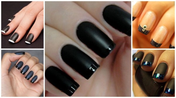 ideias francesinha preta unha quadrada