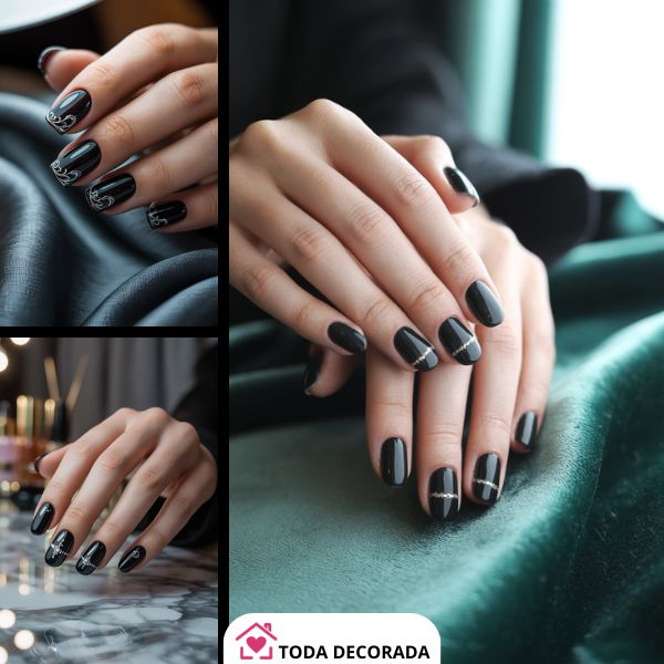 Unhas Quadradas Pretas Foscas vs. Brilhantes: Qual Escolher?