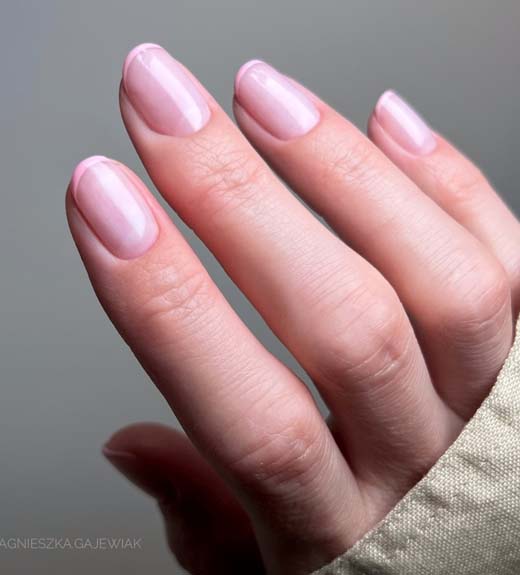 unha redonda rosa vs unha quadrada rosa