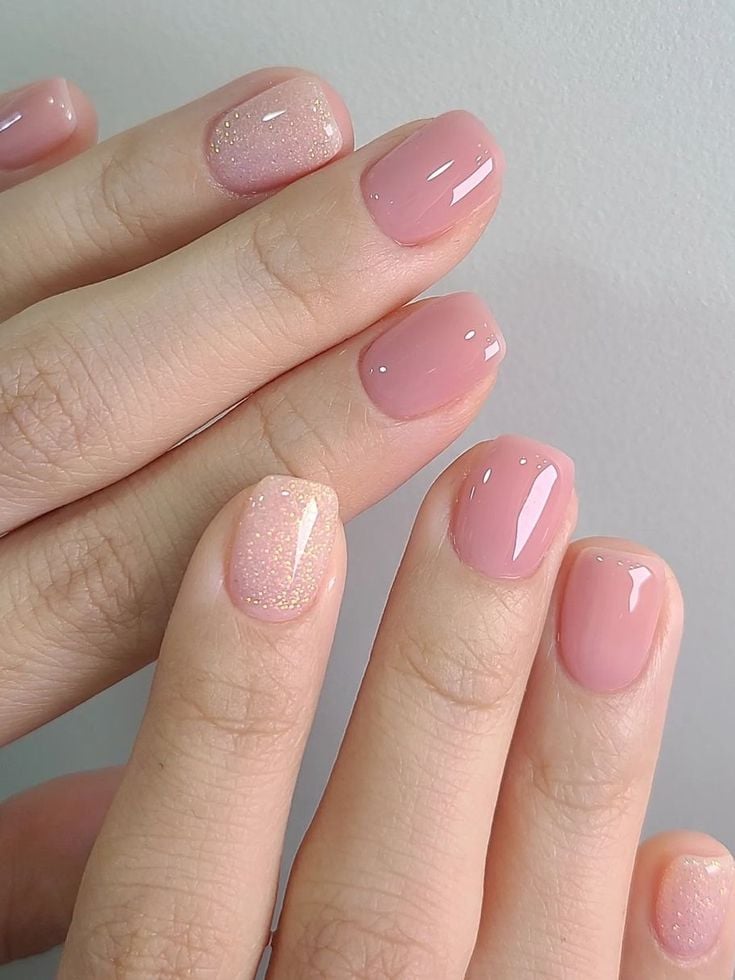 esmaltação tradicional rosa natural