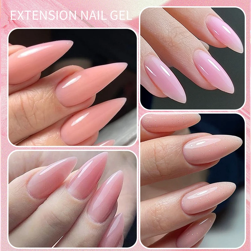 unha rosa natural com top coat de camuflagem