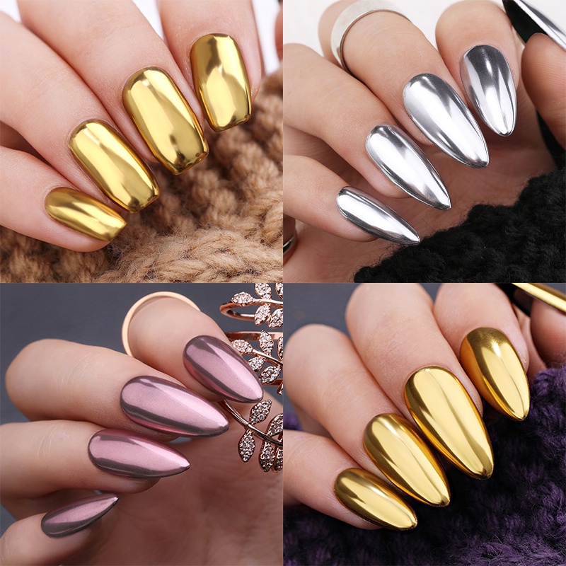 unha postiça rose gold