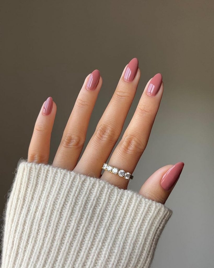 unha rose gold marmorizada