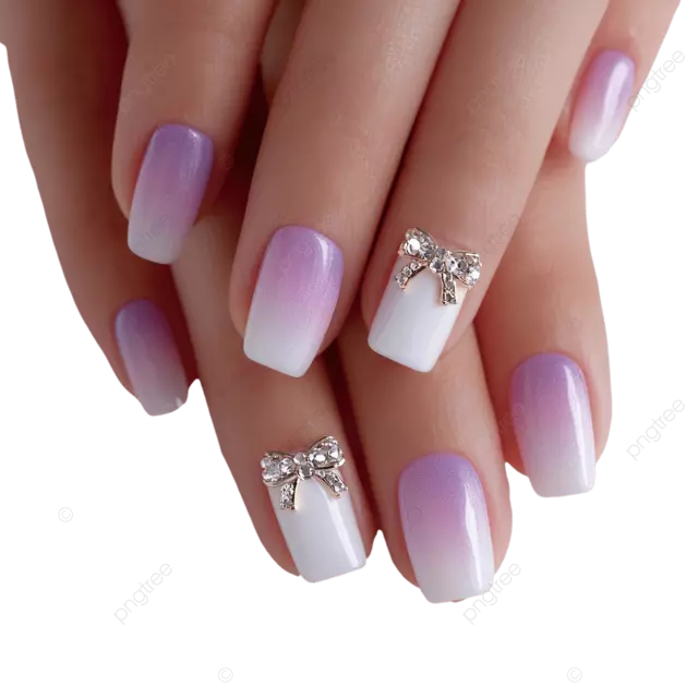 unha roxa com branco vs unha toda roxa qual escolher