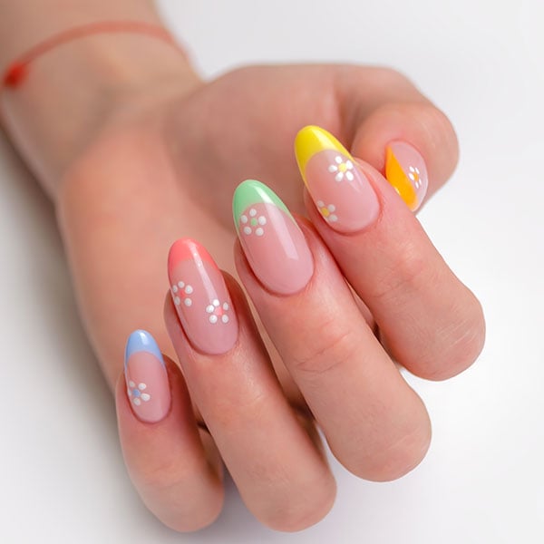 ideias de unhas roxas com francesinha para inspiração