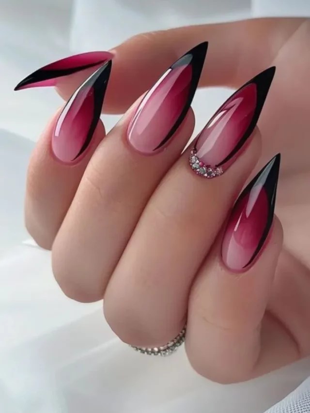 Unhas Stiletto para Festas