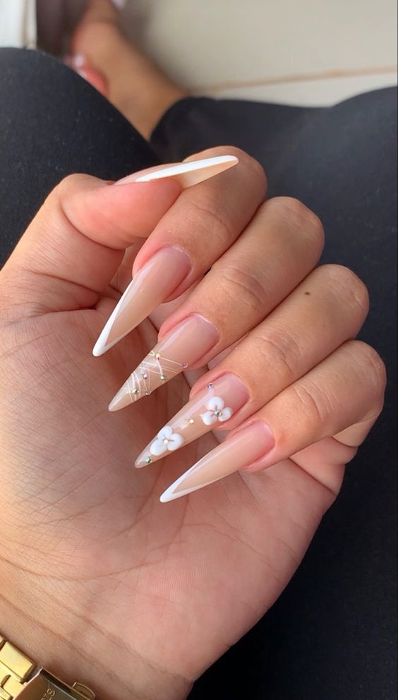 tutorial francesinha geométrica unha stiletto passo a passo