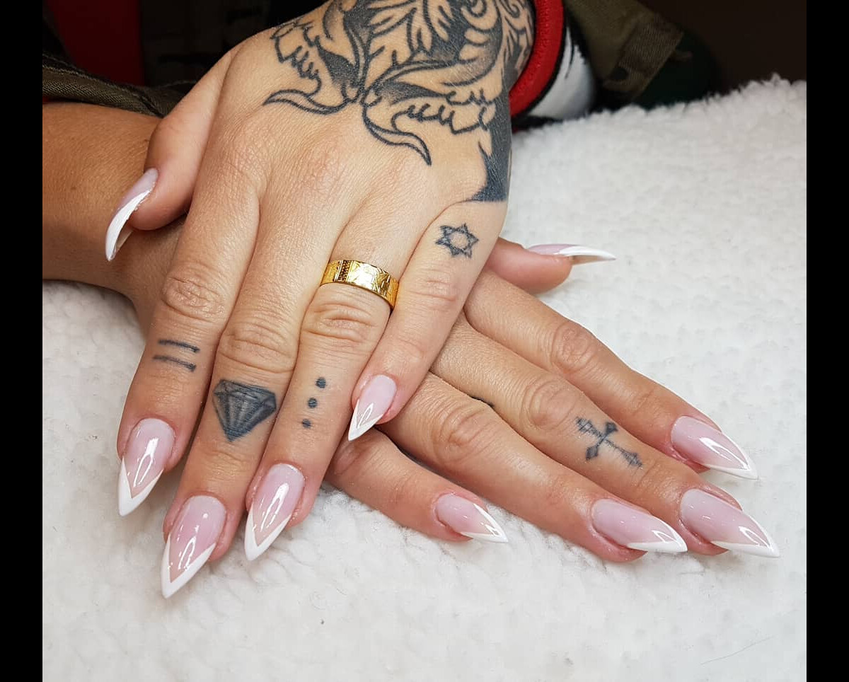 unha stiletto francesinha vs unha bailarina