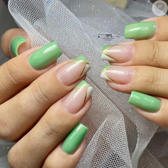 Top 10 Ideias de Unhas Decoradas com Esmalte Verde