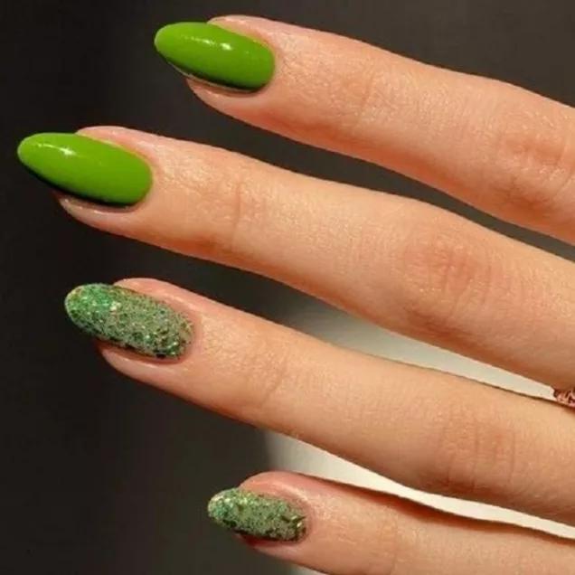 erros comuns unhas verde oliva decoradas