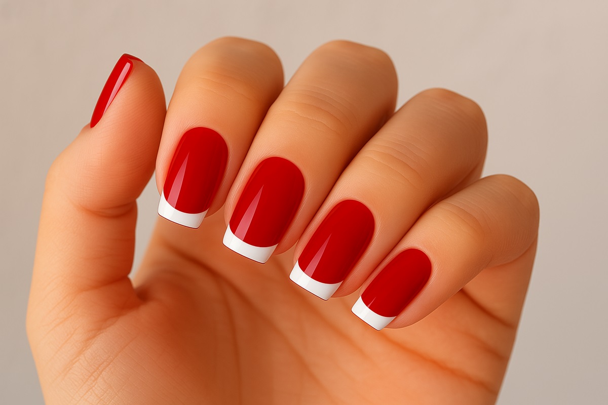 quanto custa fazer unha vermelha com francesinha branca