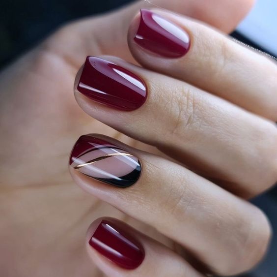 ideias de unhas vinho com filha unica para arrasar