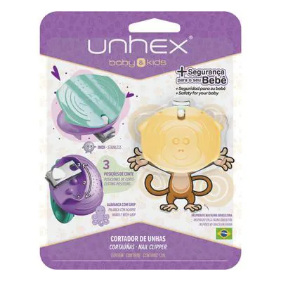 Cortador de unha Unhex aço cromado