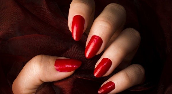 ideias de unhas vermelho cereja para arrasar
