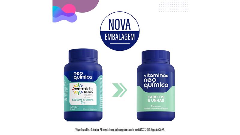 vitamina cabelo e unha neo química