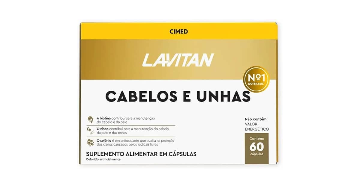 vitamina de cabelo e unha